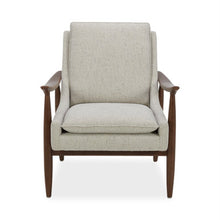 OfficeSource Mira Wood Arm Upholstered Lounge Chair