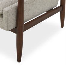 OfficeSource Mira Wood Arm Upholstered Lounge Chair