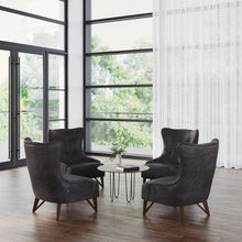 OfficeSource | Remington | Wingback Upholstered Lounge Chair