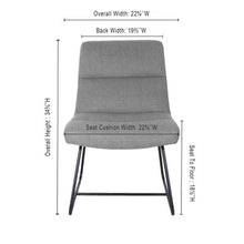 OfficeSource | Sutton | Upholstered Lounge Chair with Sled Base