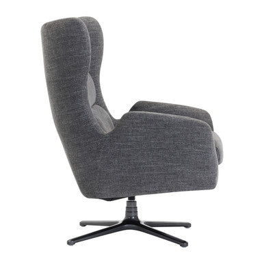 OfficeSource | Lincoln | High Back Upholstered Swivel Lounge Chair