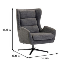 OfficeSource | Lincoln | High Back Upholstered Swivel Lounge Chair