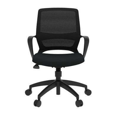 OfficeSource | Orion | Mesh Back Conference Chair with Black Frame