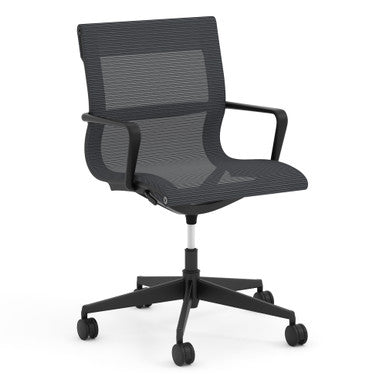 OfficeSource | Franklin Collection | Mesh Swivel Chair with Black Frame