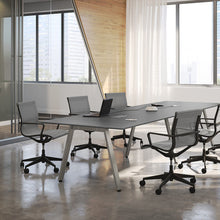 OfficeSource | Franklin Collection | Mesh Swivel Chair with Black Frame