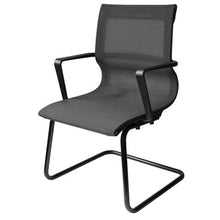 OfficeSource | Franklin Collection | Mesh Guest Chair with Sled Base