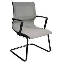 OfficeSource | Franklin Collection | Mesh Guest Chair with Sled Base