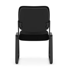 OfficeSource | Value Collection | Armless, Sled Base Guest Chair with Black Frame