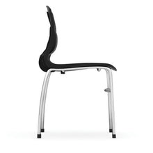 OfficeSource | Slash | Armless Guest Stack Chair with Chrome Frame