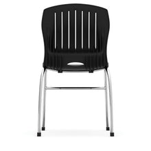 OfficeSource | Slash | Armless Guest Stack Chair with Chrome Frame