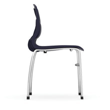 OfficeSource | Slash | Armless Guest Stack Chair with Chrome Frame