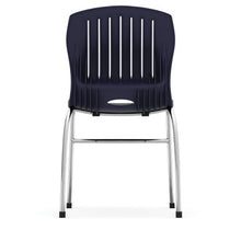 OfficeSource | Slash | Armless Guest Stack Chair with Chrome Frame