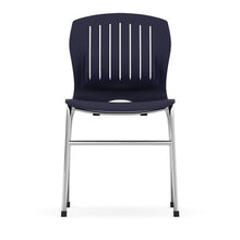 OfficeSource | Slash | Armless Guest Stack Chair with Chrome Frame