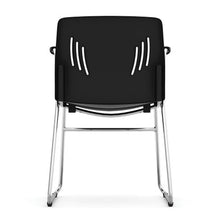 OfficeSource Stacked Seating Stackable Side Chair with Chrome Frame