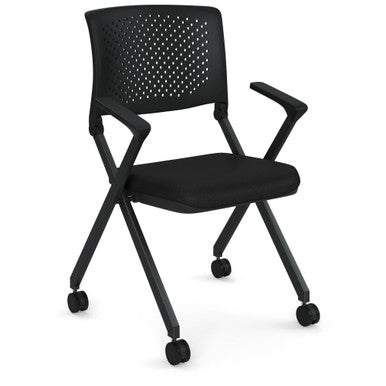 OfficeSource | Julep | Nesting Chair with Arms and Casters