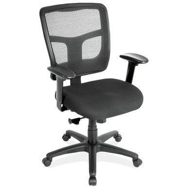 OfficeSource | Crusader | Mesh Back, Basic Task Chair  w/Arms & Black Frame