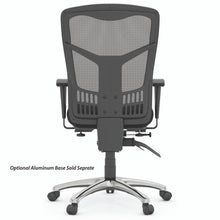 OfficeSource | CoolMesh Collection | Multi-Function High Back with Seat Slider and Black Frame