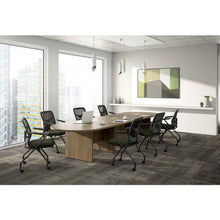 OfficeSource | CoolMesh Collection | Nesting Chair with Titanium Gray Frame