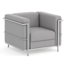 OfficeSource | Madison | Club Chair with Chrome Frame