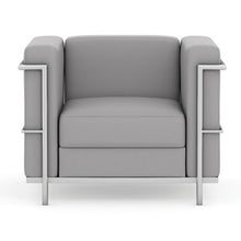 OfficeSource | Madison | Club Chair with Chrome Frame
