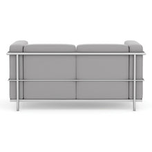 OfficeSource | Madison | Loveseat with Chrome Frame