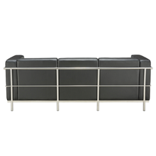 OfficeSource | Madison | Sofa with Chrome Frame