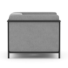 OfficeSource | Framed | Club Chair with Matte Black Metal Frame