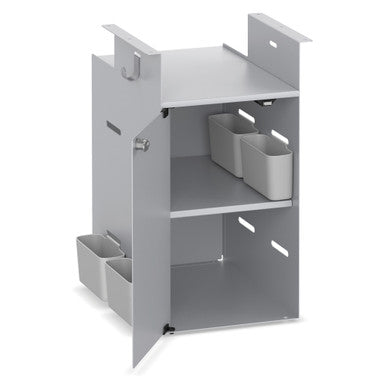 OfficeSource | Metal Open Hanging Storage | Open Hanging Storage with Shelf