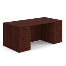 OfficeSource | OS Laminate | Double Full Pedestal Desk - 71'' x 36''