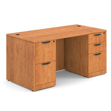 OfficeSource OS Laminate Collection Double Full Pedestal Desk - 60'' x 30''
