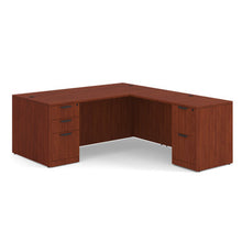 OfficeSource | OS Laminate | Double Full Pedestal ''L'' Desk - 71'' x 36''