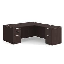 OfficeSource | OS Laminate | Double Full Pedestal ''L'' Desk - 71'' x 36''
