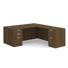 OfficeSource | OS Laminate | Double Full Pedestal ''L'' Desk - 71'' x 36''