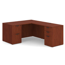 OfficeSource | OS Laminate | Double Full Pedestal ''L'' Desk - 60'' x 30''
