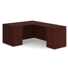 OfficeSource | OS Laminate | Double Full Pedestal ''L'' Desk - 60'' x 30''