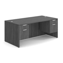 OfficeSource | OS Laminate | Double 3/4 Pedestal Desk - 71'' x 36''
