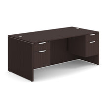OfficeSource | OS Laminate | Double 3/4 Pedestal Desk - 71'' x 36''