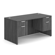 OfficeSource OS Laminate Collection Double 3/4 Pedestal Desk - 60'' x 30''