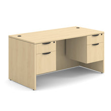 OfficeSource OS Laminate Collection Double 3/4 Pedestal Desk - 60'' x 30''