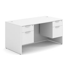 OfficeSource OS Laminate Collection Double 3/4 Pedestal Desk - 60'' x 30''