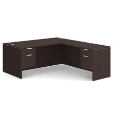 OfficeSource | OS Laminate | Double 3/4 Pedestal ''L'' Desk - 71'' x 36''