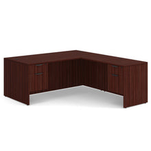 OfficeSource | OS Laminate | Double 3/4 Pedestal ''L'' Desk - 71'' x 36''
