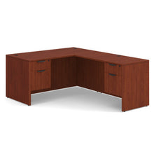OfficeSource OS Laminate Collection Double 3/4 Pedestal ''L'' Desk - 60'' x 30''