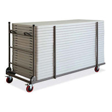 OfficeSource | Blow Molded Folding Tables | Rectangular Table Cart