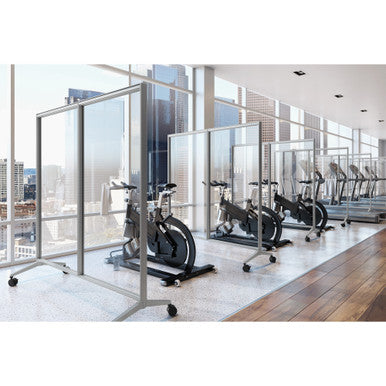 OfficeSource | Spry Mobile Acrylic Board | 36'' X 72'' Panel - Full Clear Acrylic