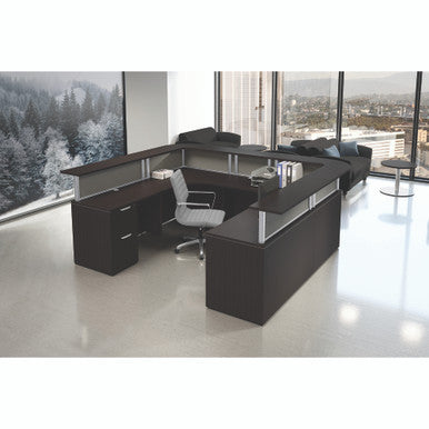 OfficeSource | Borders II | Corner Transaction Top 36''W x 12''D (Right)