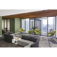 OfficeSource | OS Reception Tables | 24'' Round Clear Glass Top - Requires Base