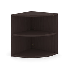 OfficeSource | OS Laminate | Corner Bookcase - 24''W x 24''D