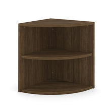 OfficeSource | OS Laminate | Corner Bookcase - 24''W x 24''D