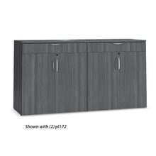 OfficeSource  OS Laminate Buffet Credenza with Top Drawer and Doors